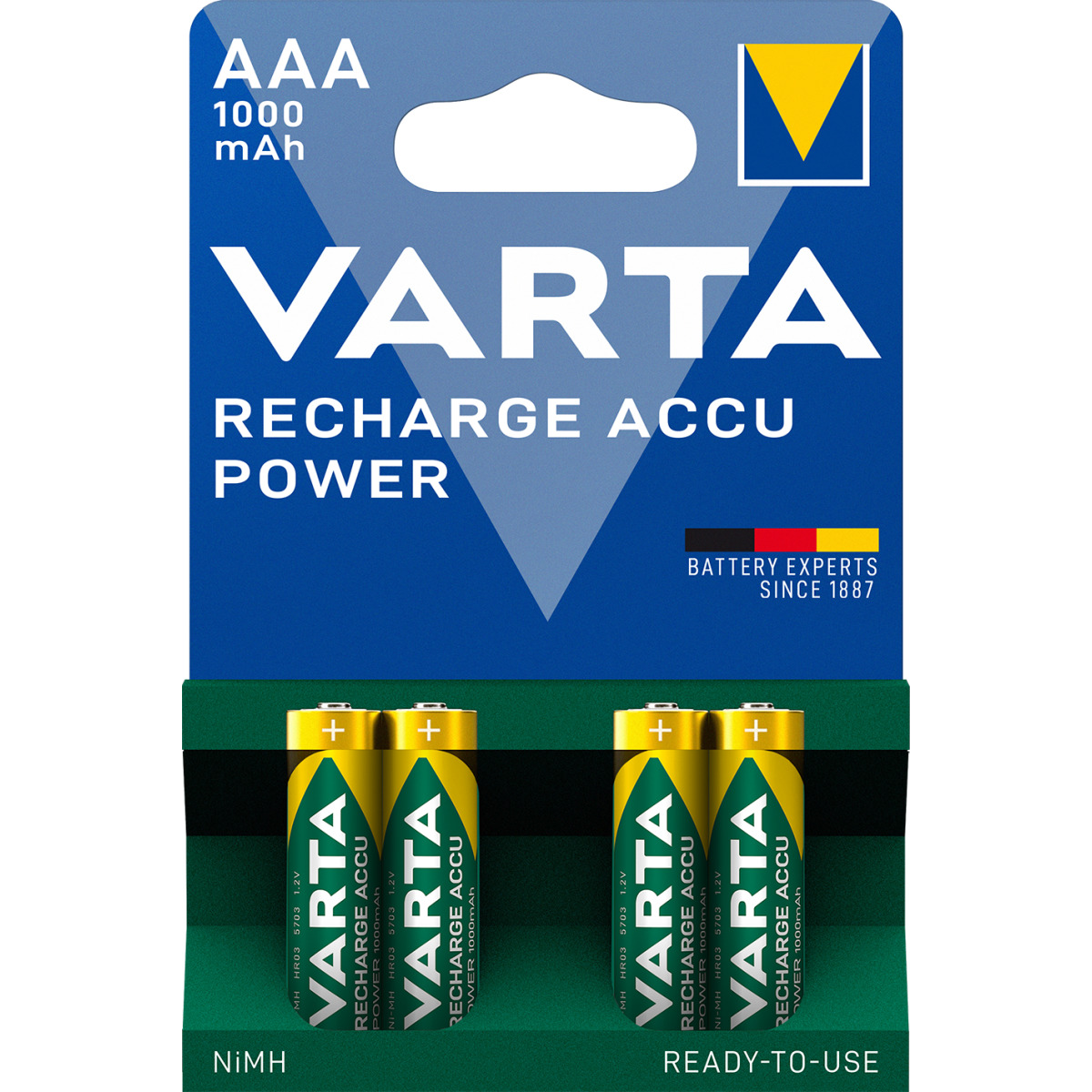 Akku Power AAA 1000mAh Blister 4